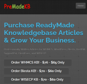 Knowledge base Articles.
